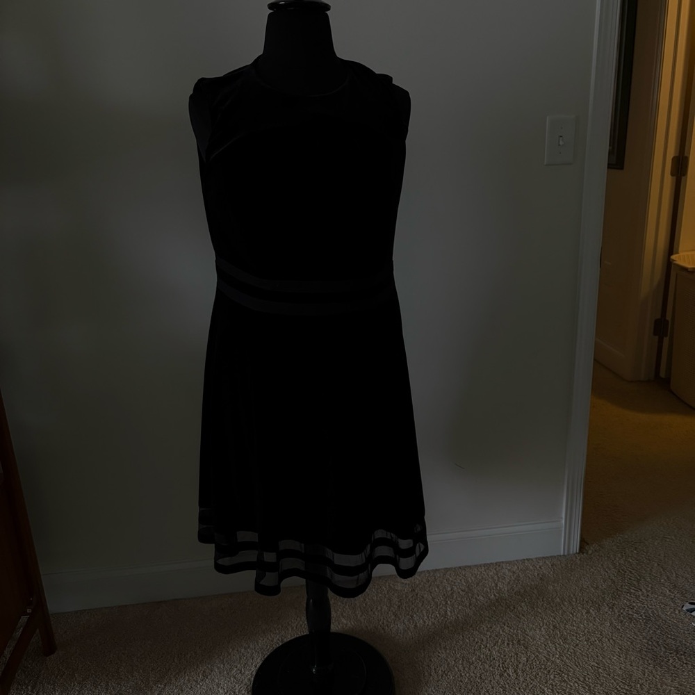 Calvin Klein Black Midi Dress